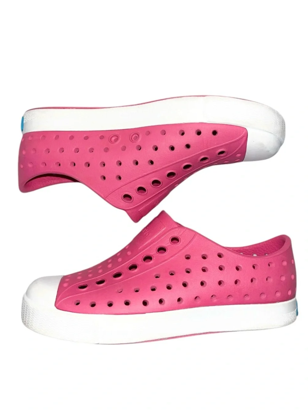 Native Jefferson Hollywood Pink/Shell White Cap Toe Shoe